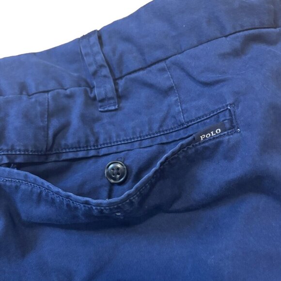Polo Ralph Lauren Men Chino Shorts Navy Blue Classic Fit Big & Tall 50B/50G - Picture 3 of 6